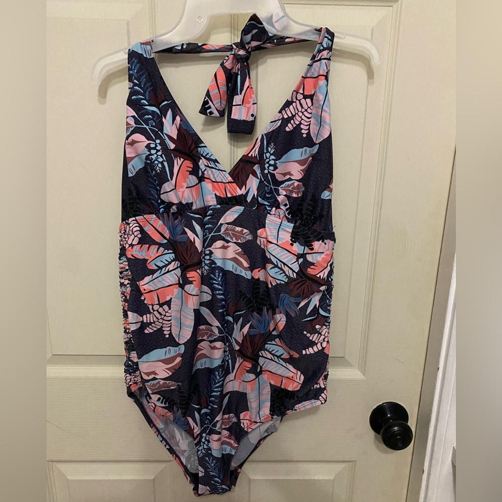 Motherhood Maternity halter bathing suit